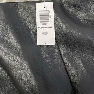 Black modern mini skirt